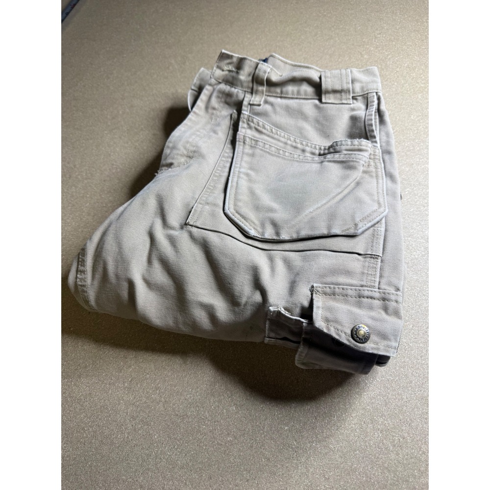 Blaklader Workwear Mens 32x32 Khaki Cotton Canvas Multi Pocket Utility Pants Tan